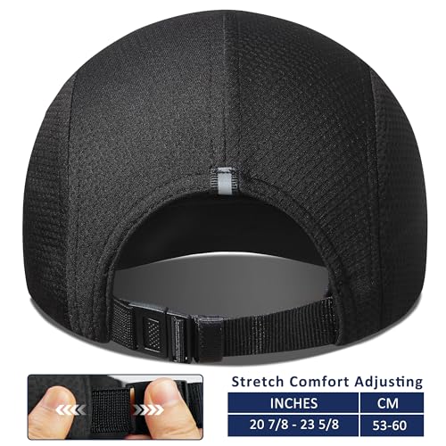 GADIEMKENSD Women's Race Day Running Hat Performance Mesh Baseball Cap - Excellent Ventilation, Lightweight, Reflective Safety Ponytail Hats for Exercise Golf Hiking Beach Workout Gym Yellow