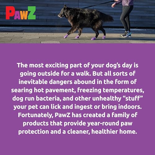Pawz Dog Boots Pawz Protective Dog Boots To 4 Inch Large Purple - 12 Count