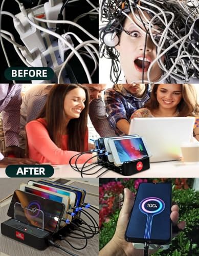 Raosky Magnetic Charging Tips 2in1 10pcs, 360° Rotate tips for iOS/Micro Ports Series,Just Magnetic Tips/Plugs to Charging/Water-dustproof/antioxidant without Cord&Non-Data ((Micro+lPhone) 10PCS)