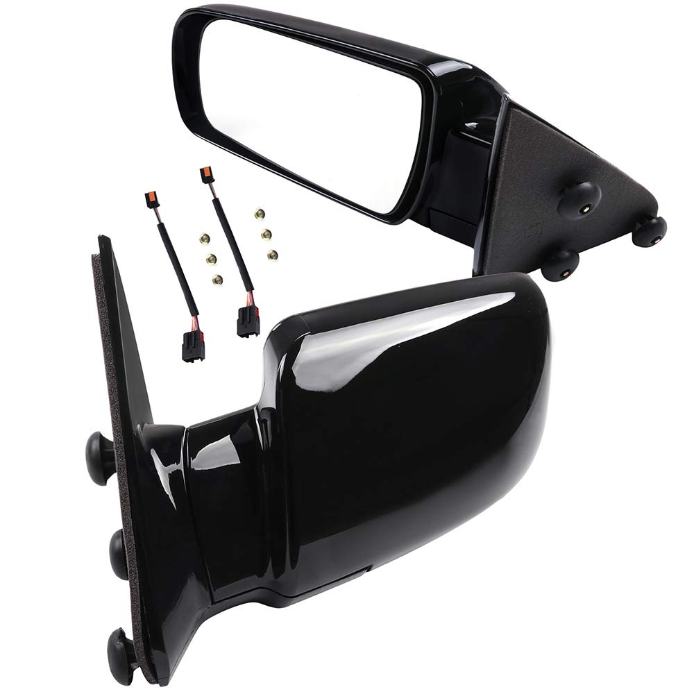 SCITOO Side View Mirrors Fit for 1988-1999 For Chevy C1500 C2500 C3500 For Chevy K1500 K2500 K3500 1995-2000 For Chevy Tahoe Manual Folding adjustment 15036360 GM1321122, GM1320122