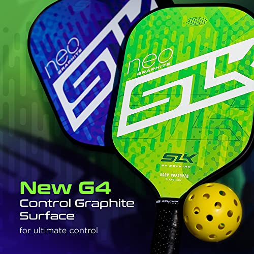 2024 SLK by Selkirk Pickleball Paddles | Featuring a Multilayer Fiberglass and Graphite Pickleball Paddle Face | SX3 Honeycomb Core | Pickleball Rackets Designed in The USA for Traction and Stability