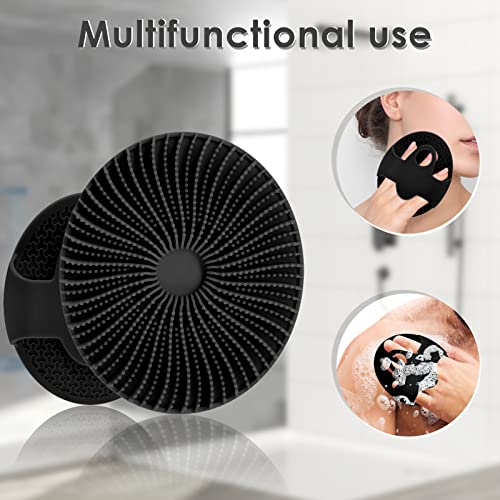 VWMYQ Silicone Body Scrubber, Upgrade Multifunction Exfoliator Body Scrubber for Effective Shower Scrubber for Body, Ergonomic Slip Handle and Easier Product Foam Silicone Body Scrubber for Men