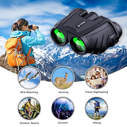 12x25 Lightweight-Compact-Toddler Binoculars for Adults - Binoculars with Low Light Night Vision, Easy Focus Cheap Binocular for Opera, Outdoor Sports, Travel, Hiking, Concerts, Hunting