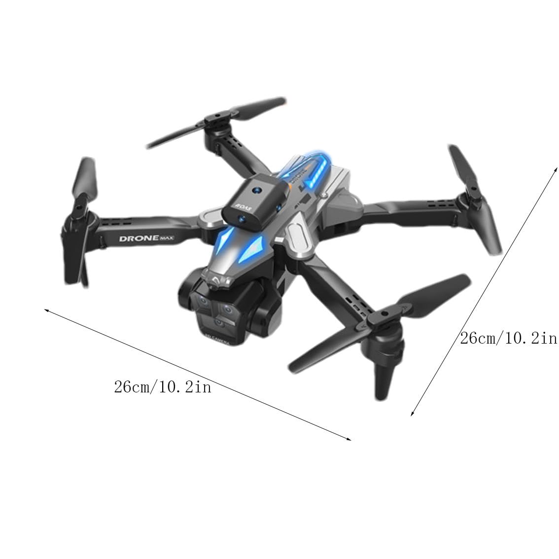 Drone With WiFi FPV 4K HD ESC Camera,Fly Altitude Hold Headless Mode Altitude Hold Mode Foldable RC Drone Quadcopter Circle Fly Route For Beginners And Kids Gifts