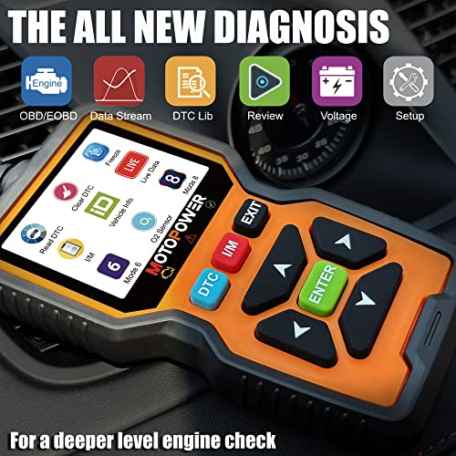 MOTOPOWER MP69039 Car OBD2 Scanner Code Reader Engine Fault Code Reader Scanner CAN Diagnostic Scan Tool Advanced Edition