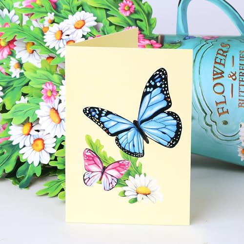 Airpark Pop Up Flower Cards, Succulent Plants, 12inch Forever Flower Bouquet 3D Popup Greeting Cards with Blank Note Card and Envelope for Birthday, Mother's Day, Holiday Decorations