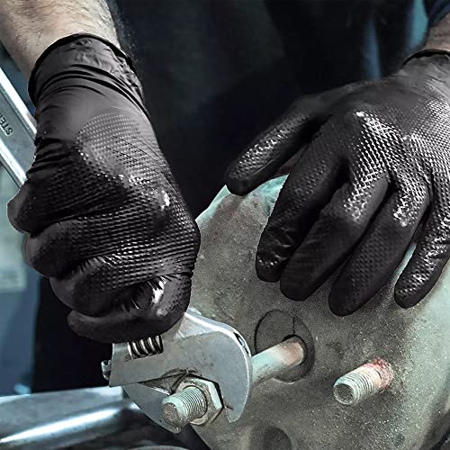 TitanFlex Nitrile Gloves, Black, Small, 100 Count, Protective