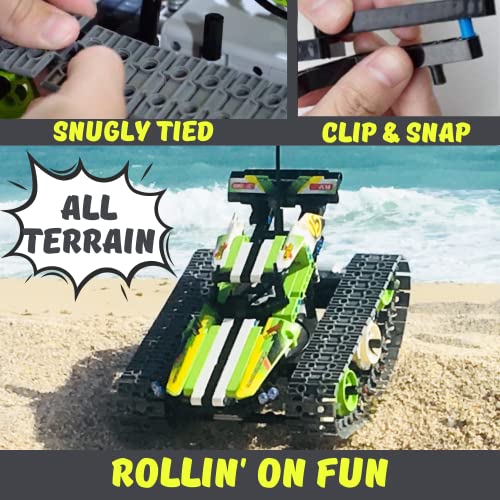 Remote Control Cars Robot Building Kit Educational Toys for Age 8-13 Fun STEM Toys for Kids 3-in-1 RC Car Kit to Build Cool Building Blocks Set Birthday Gift for 8 9 10+ Year Old Boys