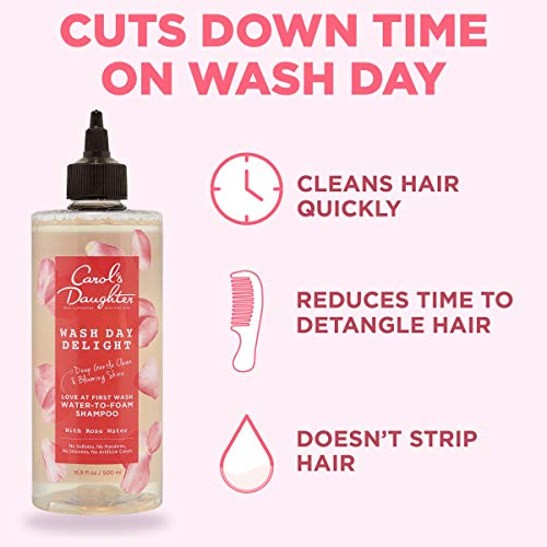 Carol's Daughter Detangling Jelly-to-Cream Conditioner With Glycerin and Rose Water, Moisturizing Conditioner for Curly Hair Paraben Free for Moisture, Hydration, and Shine, Curl 20 Oz