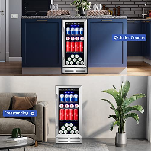 Velivi Beverage Cooler Refrigerator and Wine Fridge