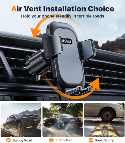 hitolza Ultra Stable Phone Holders for Your Car [Powerful & 360 Adjustable Suction Cup] Universal Car Phone Holder Mount Long Arm Flexible Car Mount for Dashboard Windshield Air Vent All Phone Case
