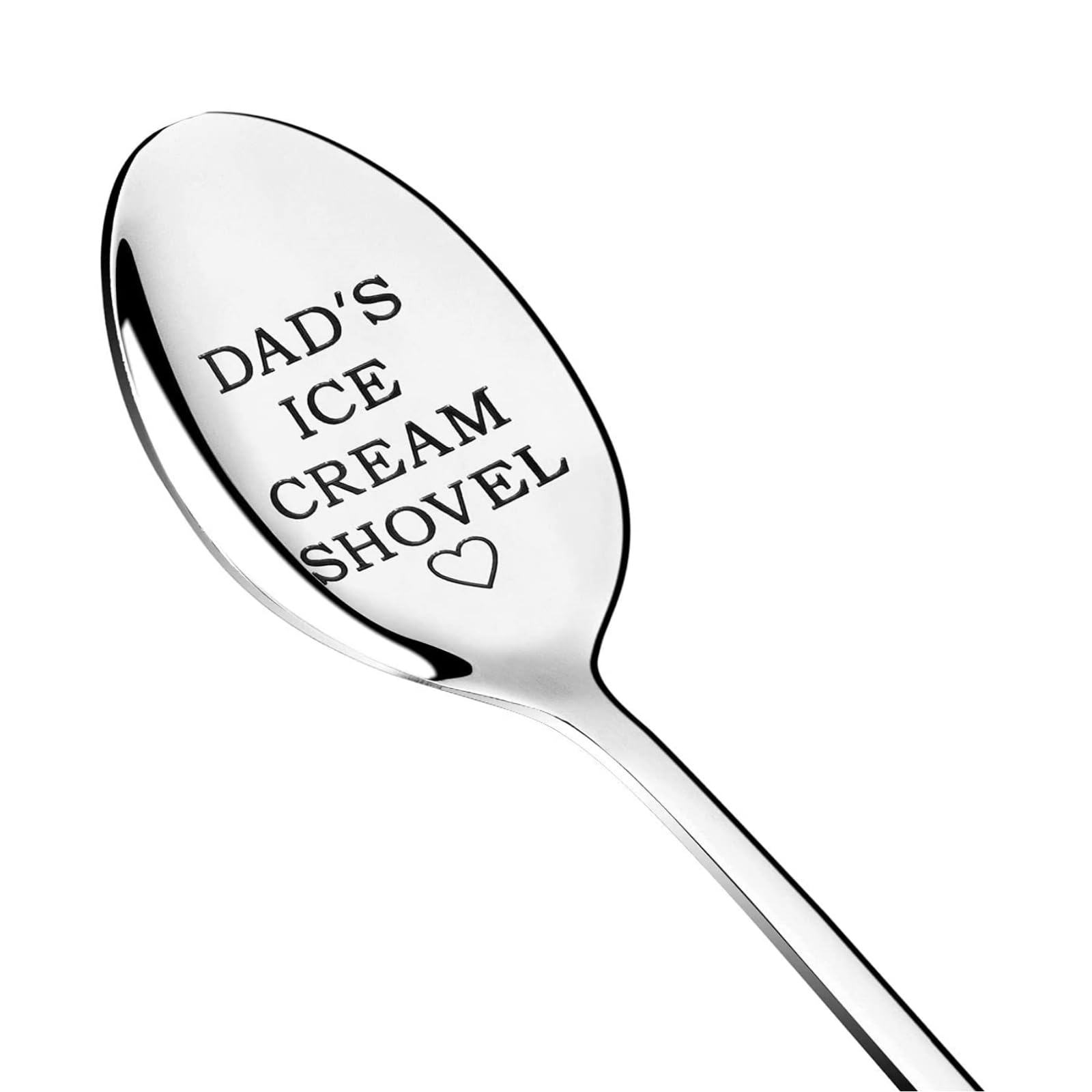 Father's Day Gifts for Dad, Dad's Ice Cream Shovel, Emotional Gifts for Dad, Funny Dad Birthday Gift, Stainless Steel Ice Cream Spoon Gift for Father's Day, Cute Christmas/Thanksgiving Gifts for Dad