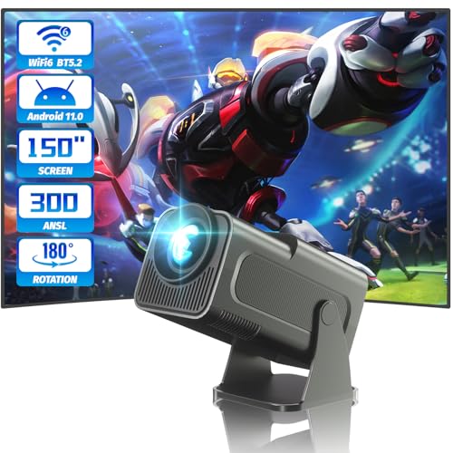 AUBOR MENTECH Mini Projector with WiFi and Bluetooth