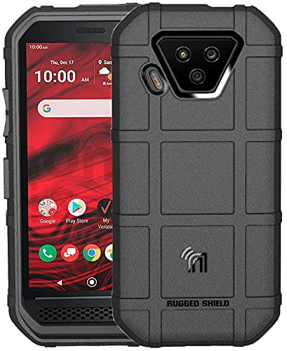 Nakedcellphone Special Ops Series Compatible with Verizon Kyocera DuraForce Ultra 5G UW (E7110) Case, [Black] Tactical Armor Rugged Shield Phone Cover [Anti-Fingerprint, Matte Grip Texture]