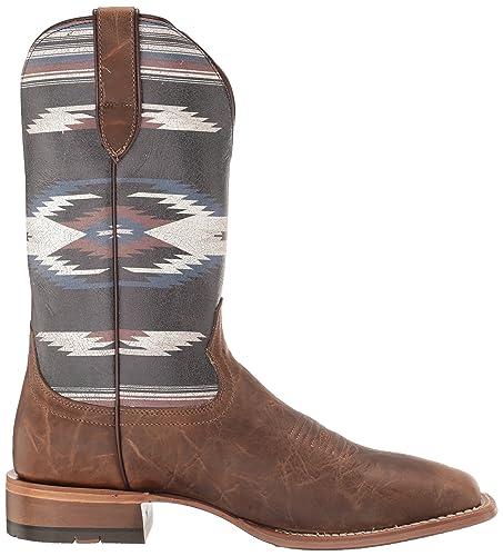 Ariat Men's Frontier Chimayo Western Boot, Natural Crunch/Arroyo Chocolate, 7 Wide