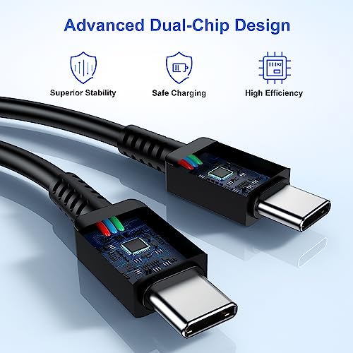 Type C Charger, 2 Pack 25W PD USB C Wall Charger Super Fast Charging Block & 3ft Android Phone Charger Cable for Samsung Galaxy S23 S22 S21 S20 Plus Ultra, Note 20 10 9 8/ S10 S9 S8 Pixel 6 5 4 Pro XL