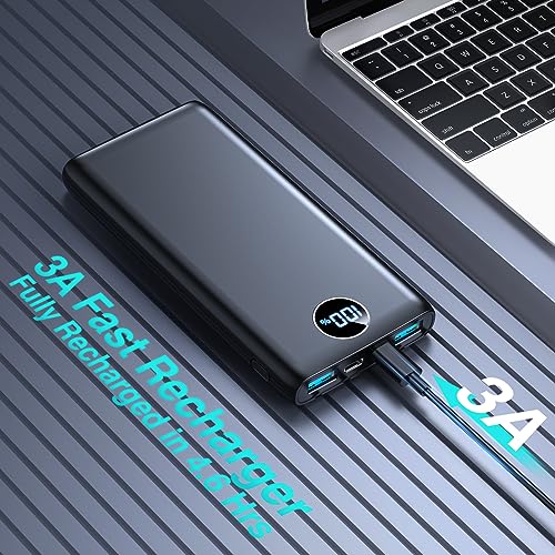 KEOLL Portable Charger 25800mAh Power Bank, 22.5w Fast Charging Battery Pack, LED Display USB C Backup Battery, Slim Portable Phone Charger for iPhone 15/14/13 Pro Samsung Android Cell Phone etc