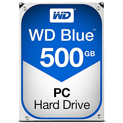 Western Digital 500GB WD Blue PC Internal Hard Drive HDD - 5400 RPM, SATA 6 Gb/s, 64 MB Cache, 3.5" - WD5000AZRZ