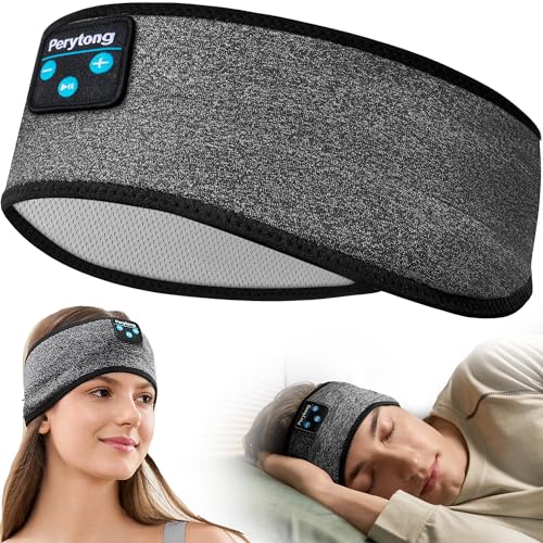 Sleep Headphones - Headband Headphones - Bluetooth Headband Sleeping Headphones for Side Sleeper, Elastic Music Headphone Band Cozy ASMR Wireless Eye Mask Tech Gadgets Gifts for Women Men