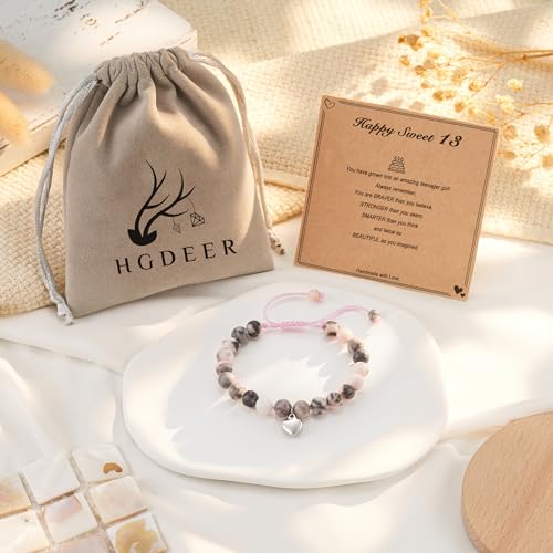 HGDEER Daughter Gifts, Bracelets Gifts for Teenage Teen Gifts Trendy Stuff, Easter Basket Stuffers Gifts for Teen Gifts for 11 12 13 14 15 16 17 Year Old Gifts Back to School First Day of School Gifts