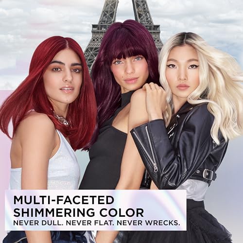 L'Oreal Paris Feria Multi-Faceted Shimmering Permanent Hair Color, R68 Ruby Rush (Rich Auburn True Red), Pack of 1, Hair Dye