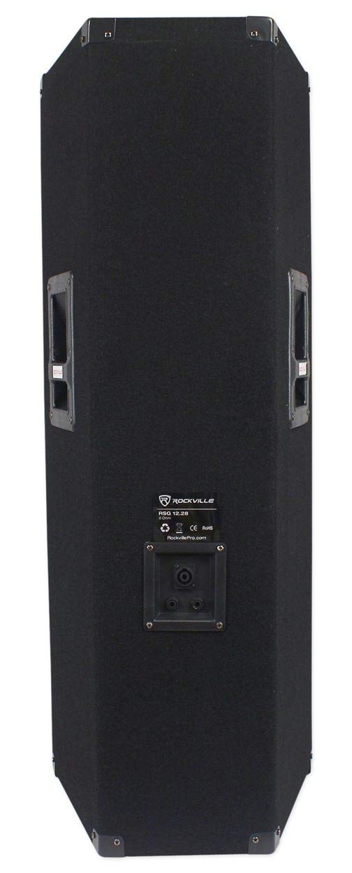 Rockville (2) RSG12.28 Dual 12 2000 Watt 8-Ohm Passive Pro Audio PA Speakers