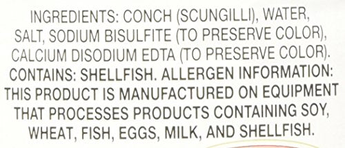 Lamonica Fine Foods Scungilli, Sliced Conch, 29-Ounce