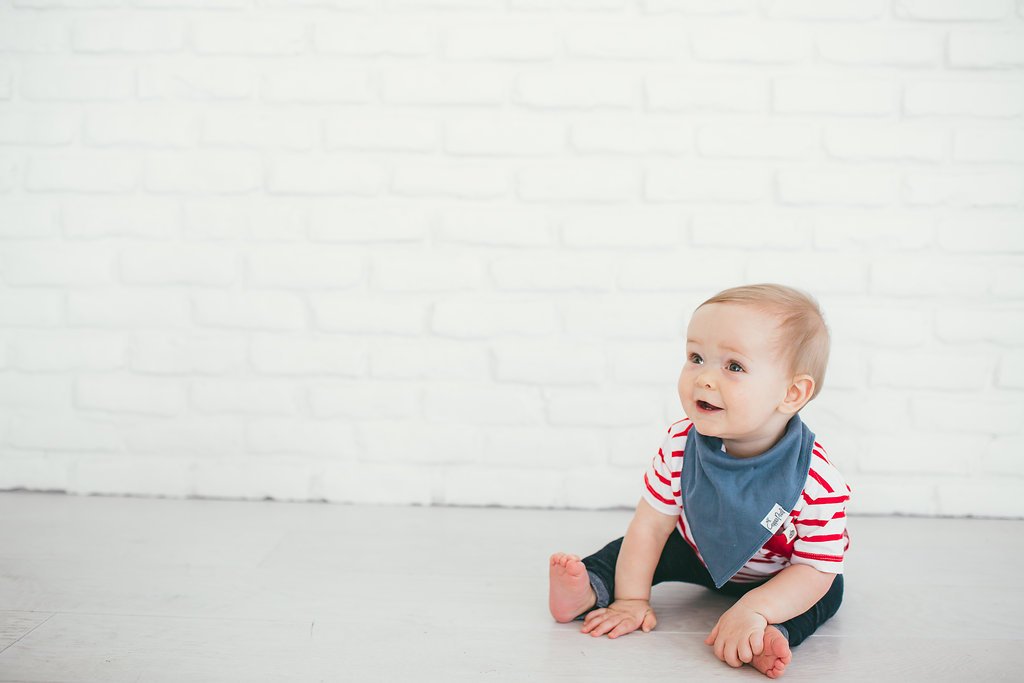 Copper Pearl Baby Bandana Bibs - 4 Pack Soft Cotton Baby Bibs for Drooling and Teething, Absorbent Drool Bibs for Baby Girl and Boy, Adjustable to Fit Newborns to Toddlers, Tons of Styles (Oxford)