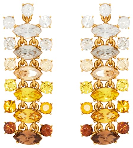 Oscar de la Renta, Abstract Branch Earrings, Topaz Multi