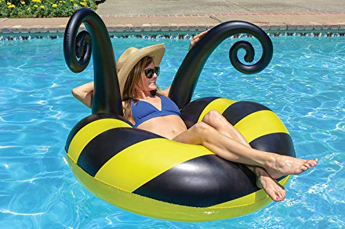 Poolmaster 48-Inch Inflatable Swimming Pool Party Float, Seahorse, Coral