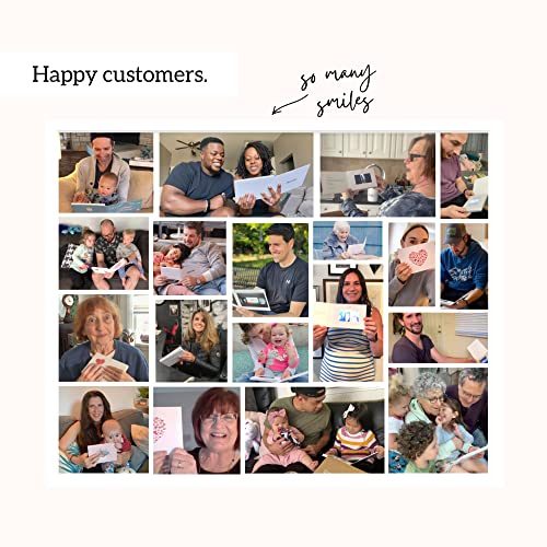 Heirloom Holiday Snow Video Book - Create Your Own Digital Greeting Card Gift with Your Memories - Anniversary, Christmas, Wedding - Plays 10 Minutes of Video and Photos