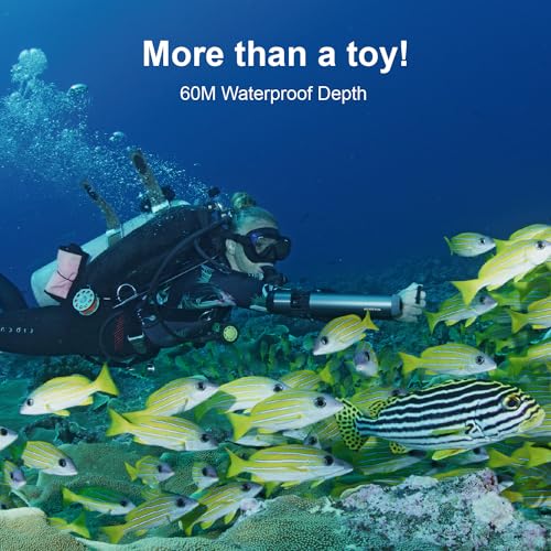 Subnado Underwater Scooter, Water Scooter for Adults&Kids, Underwater Pool Scooter, Free Diving Snorkeling Sea Scooter，Compact&Portable