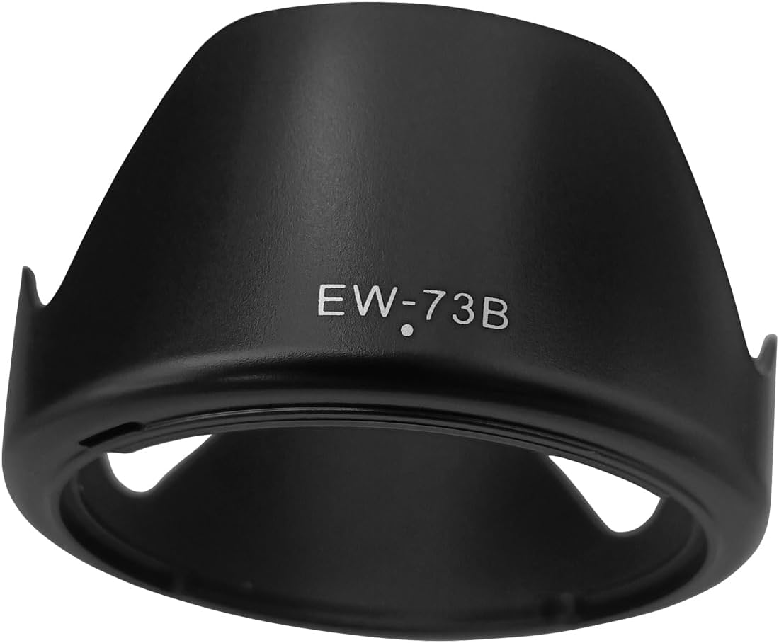 EW-73B Lens Hood Shade for Canon EF-S 18-135mm f/3.5-5.6 is(Not is USM),18-135mm f/3.5-5.6 is STM(Not USM),EF-S 17-85mm f/4.5-5.6 is USM SLR Lens,67MM Digital Tulip Flower Lens Hood Black