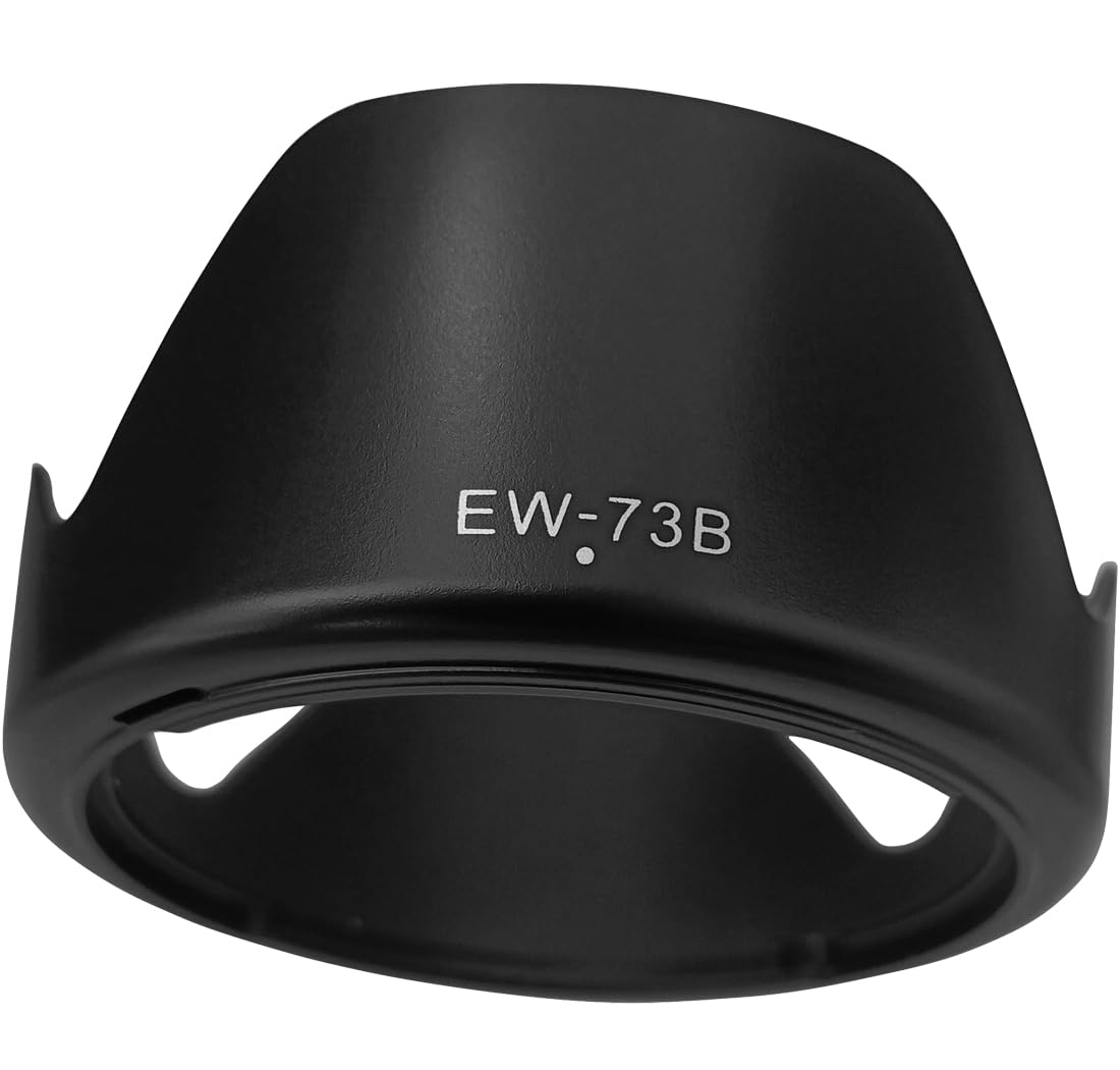 EW-73B Lens Hood Shade for Canon EF-S 18-135mm f/3.5-5.6 is(Not is USM),18-135mm f/3.5-5.6 is STM(Not USM),EF-S 17-85mm f/4.5-5.6 is USM SLR Lens,67MM Digital Tulip Flower Lens Hood Black