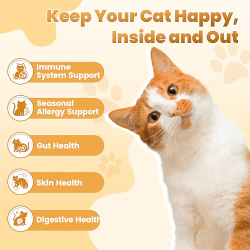 Allergy Relief for Dogs and Cats - Cat Allergy Tasty Chews + Dog Allergy Relief Drops- Healthy Skin, Gut & Coat Support for Cat or Dog Supplements Probiotic & Vitamins