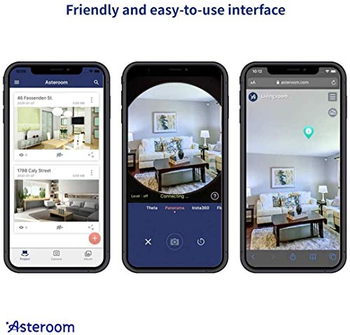 Asteroom 360 Camera 3D Virtual Tour Real Estate Kit - Gear Includes: Tripod, Digital Camera Rotator, Fisheye Cam Lens (Asteroom Phone Case Not Included, Purchased Separately on Amazon)