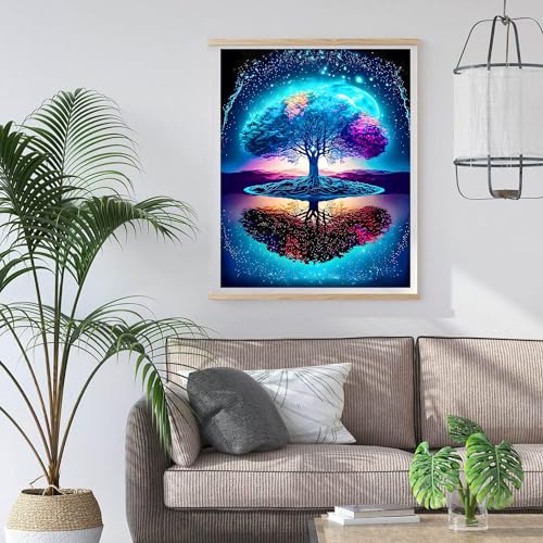 Zythron Flowers Diamond Art Kits for Adults,5D Flower Diamond Painting Kits for Beginner,DIY Round Full Drill Diamonds gem Art for Home Decor Crafts Kits 14x14 Inch