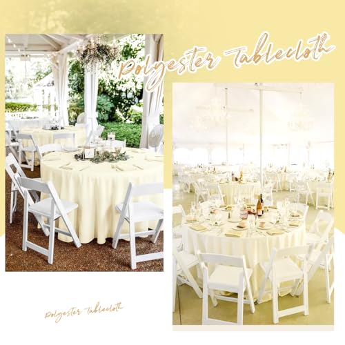 LOKUME 6 Pack Tablecloth 60 x 102 Inch White Rectangle Table Cloth for 6 Foot Tables, Wrinkle Resistant Washable Polyester Table Clothes Cover for Wedding Parties Banquet