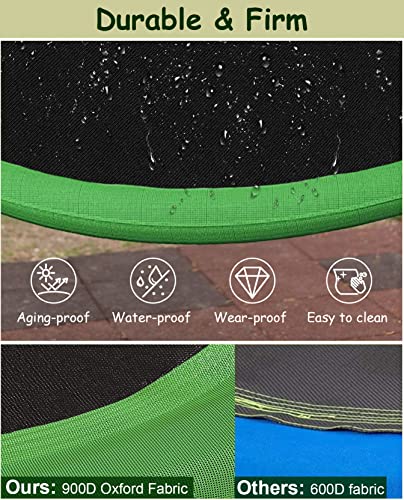 Mokeyder 24 Inch Saucer Tree Swing Set for Kids & Adults, Adjustable Swing Sets for Backyard or Outdoor Playground, Green & Black, 1 Pack