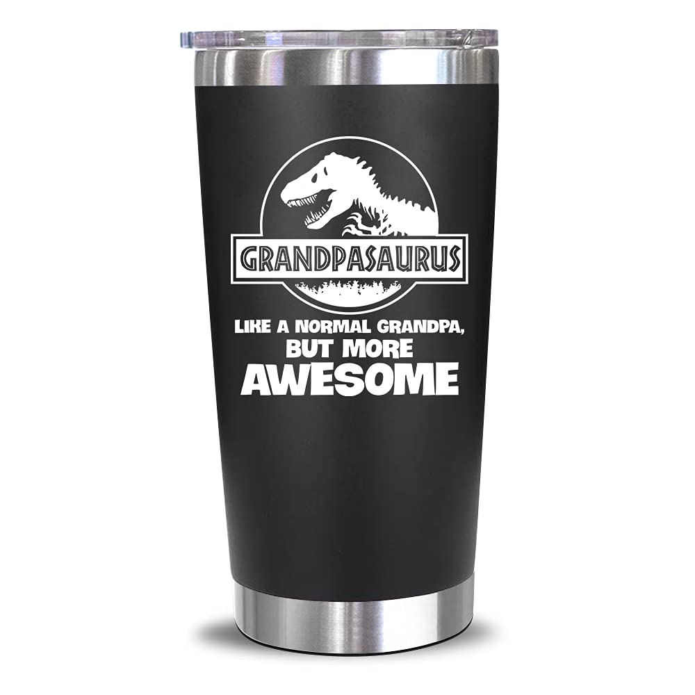 NewEleven Christmas Gifts For Grandpa - Grandpa Gifts From Granddaughter, Grandson - Birthday Present Ideas For Grandfather, New Grandpa, Promoted To Grandpa, Grandchildren, Grandkid - 20 Oz Tumbler