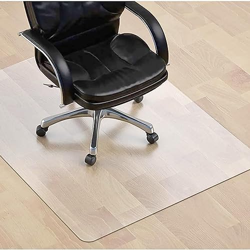 SALLOUS Chair Mat for Hard Floor, 71"x71" Vinyl Waterproof Area Mat for Dining Table, Non-Slip Floor Protector Desk Chair Mat for Home Office (Clear)