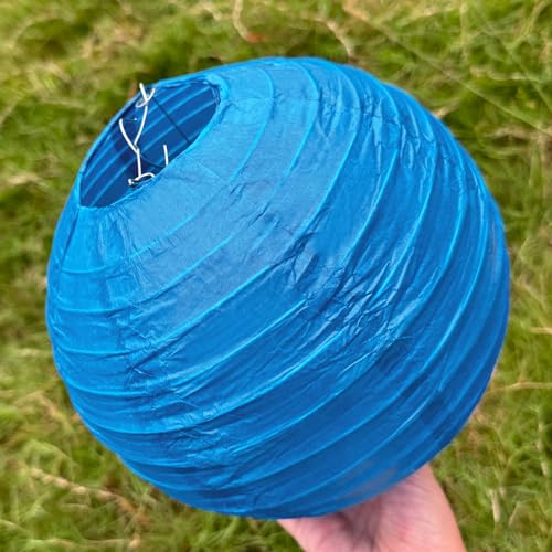 6Pack Print Burlap Paper Lanterns,8Inch Chinese/Japanese Paper Lanterns Decorations with Hooks and String,Hanging Round Farmhouse Classroom Decor for Birthday,Outdoor,Party(Print Burlap,6pack)
