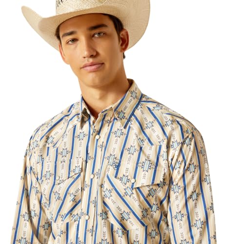 Ariat Men's Preston Classic Fit Shirt, White, X-Small