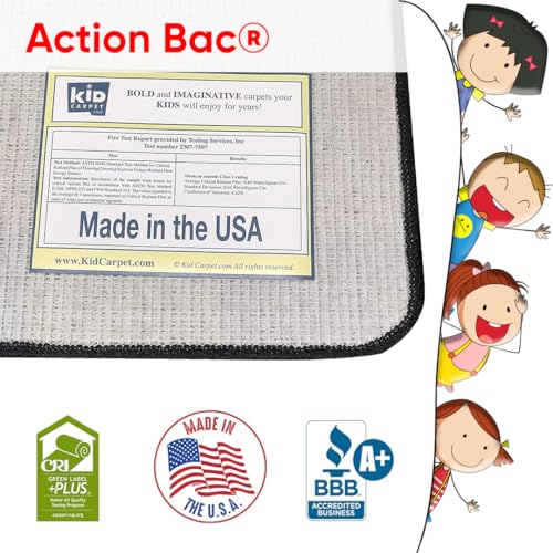 Kids Carpet World Character Classroom Rug for Students 6' x 8'6' Rectangle Colorful Kids Seating Rugs | Kids Classroom Educational Learning Reading Rug | Area Rug for Kids