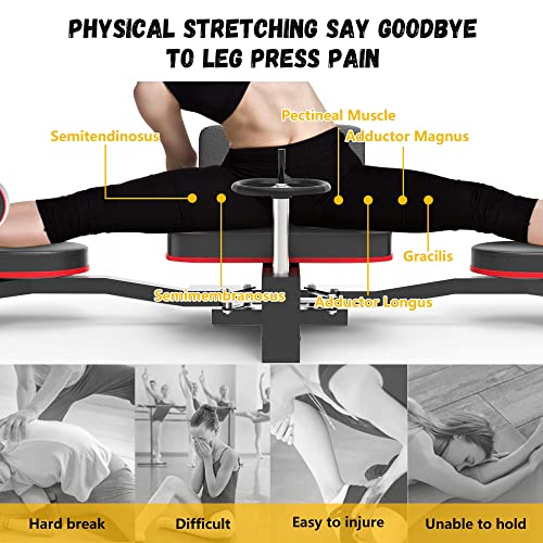 Rigel Leg Stretcher, 220LBS Leg Stretch Machine, Heavy Duty Steel Frame Equipment Splits Machine, Leg Stretching Training Machine for Home Gym Split Machine Training Fitness