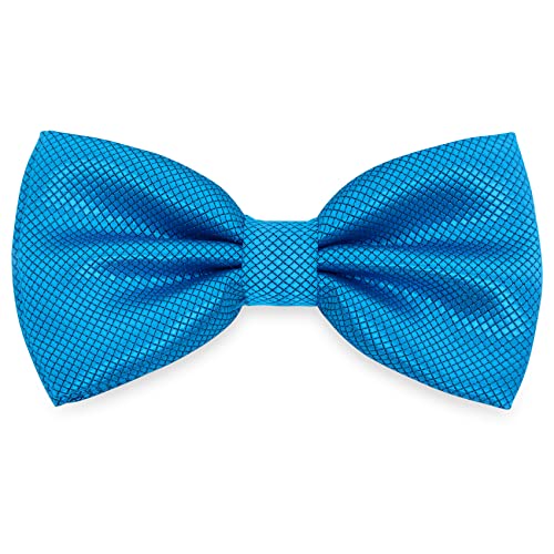 SYAYA Pre-Tied Plaid Pattern Bow Tie For Men or Women, Formal Tuxedo Bowties For Wedding Party Necktie or Business M-M-B2T (Navy Blue)