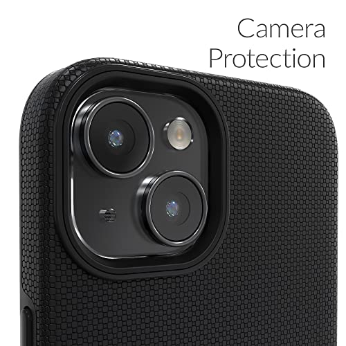 Crave Dual Guard for iPhone 14, Shockproof Protection Dual Layer Case for Apple iPhone 14 (6.1") - Black