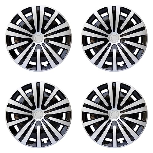 Hubcap Wheel Cover Replacement R14 Hub Caps Universal Wheel Rim Cover ABS Material Exterior Accessories for Car Truck SUV Sedan -Set of 4