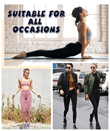 Leggings for Women - High Waisted Tummy Control No See Through Workout Yoga Pants