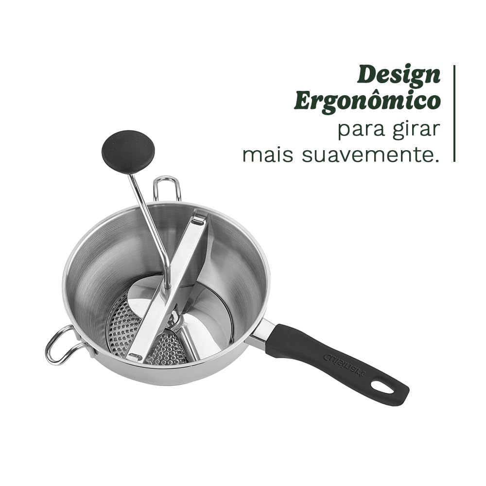 Cuisinart Food Mill, Stainless Steel Food Mill, 2.3 Qt capacity, Black & Silver